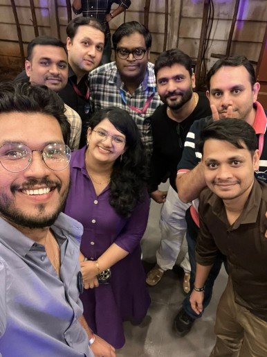 Shruti with her team